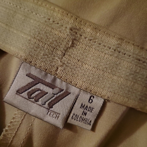 NWOT Tail Tech Activewear Khaki Golf Outdoor Pants sz 6 - Picture 5 of 6